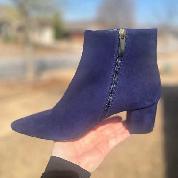 L’Agence Suede Pointed Toe Heeled‎ Ankle Bootie Galena Midnight 7.5 Retai… - Picture 8 of 8